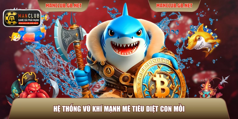 Hệ thống vũ khí mạnh mẽ tiêu diệt con mồi